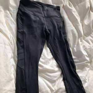 CALIA Sheer Mesh Cropped Leggings